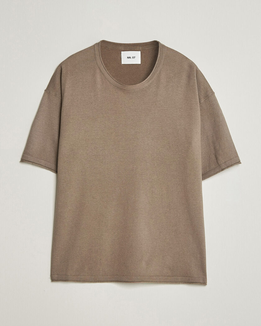 NN07 Ryan Cotton/Linen T-Shirt Clay Mirage – Marrone