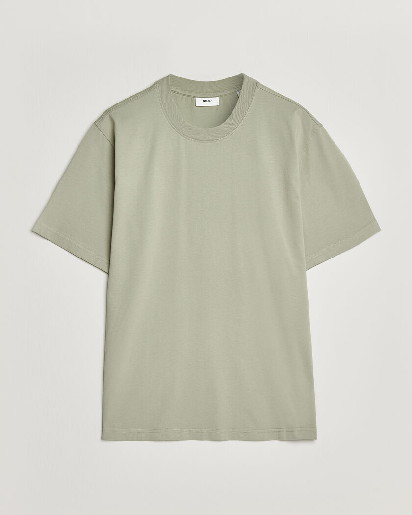 NN07 Adam Crew Neck T-Shirt Sage Green – Verde