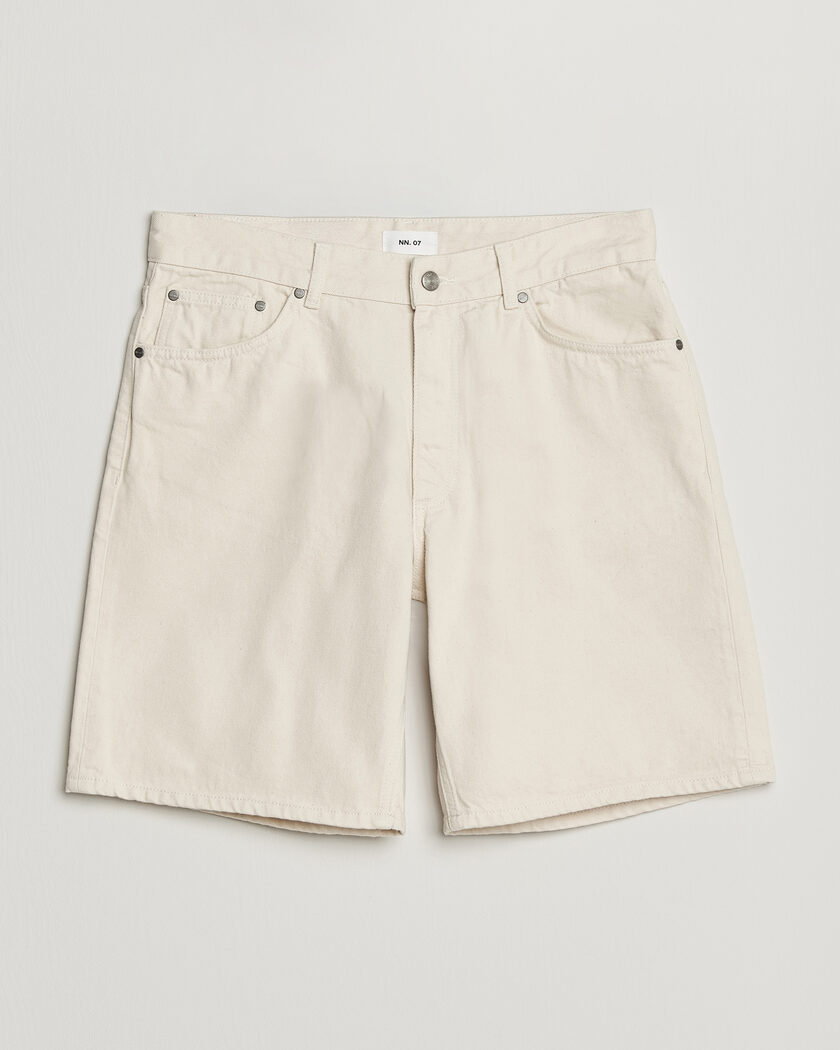 NN07 Otis Denim Shorts Ecru – Bianco