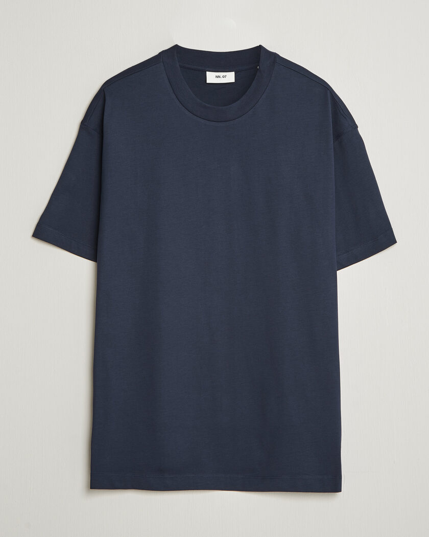 NN07 Lionel Suvin Cotton Crew Neck T-Shirt Navy Blue – Blu