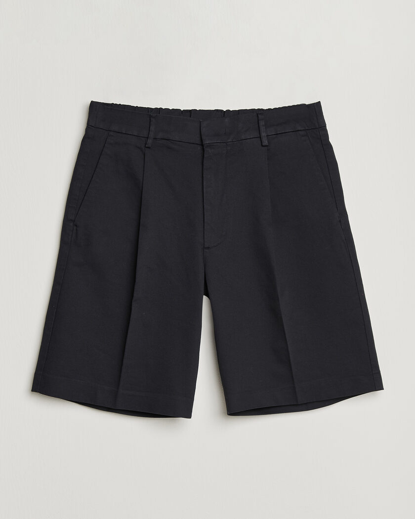 NN07 Kay Relaxed Fit Cotton Drawstring Shorts Navy Blue – Blu
