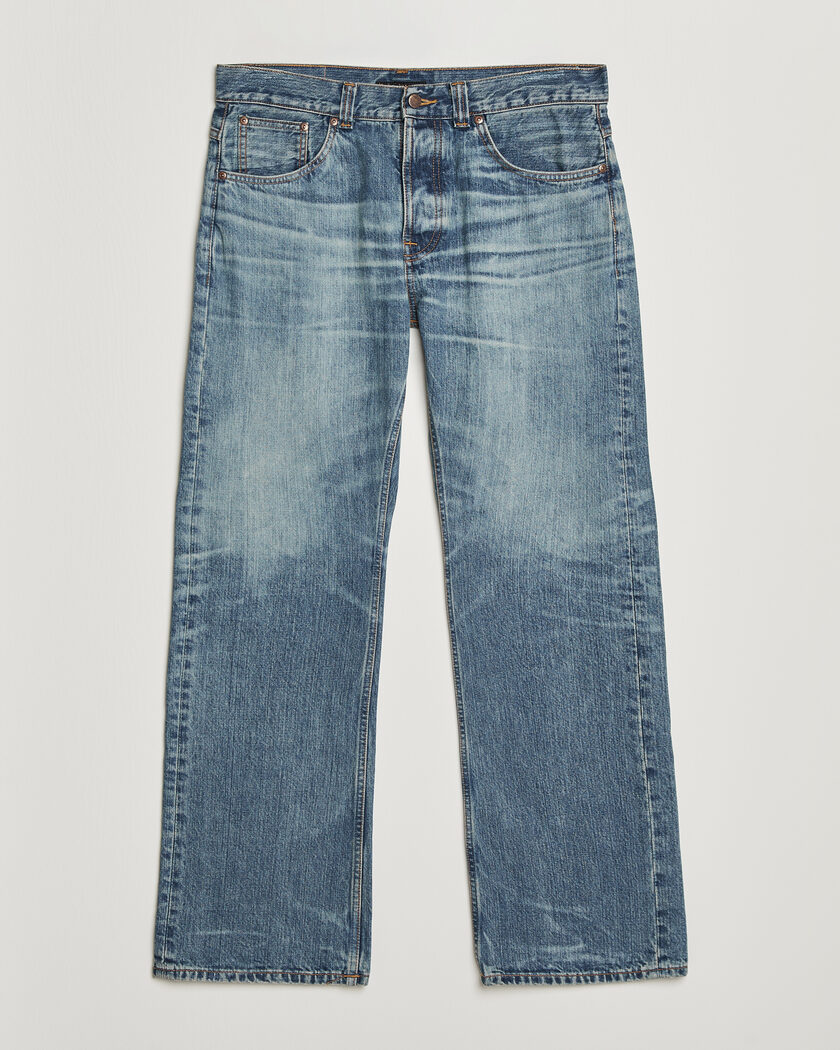 Nudie Jeans Regular Alf Jeans Silver Tracks – Blu