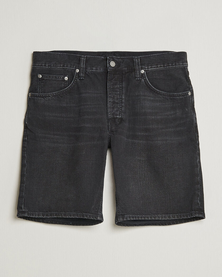 Nudie Jeans Seth Denim Shorts Dune Black – Nero