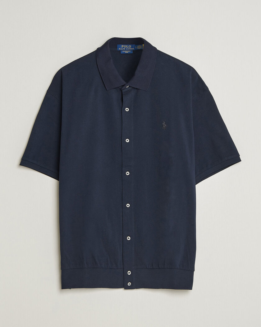 Polo Ralph Lauren Buttoned Polo Aviator Navy – Blu