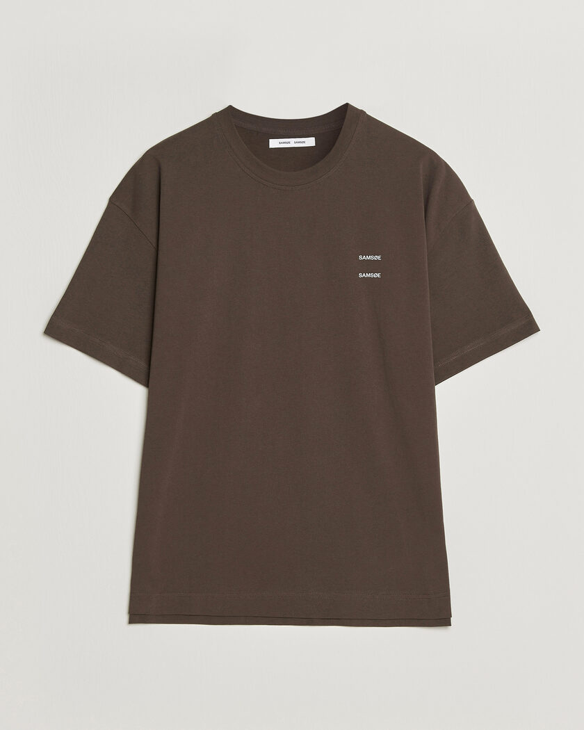 Samsøe Samsøe Joel Organic Cotton T-Shirt Turkish Coffee – Marrone