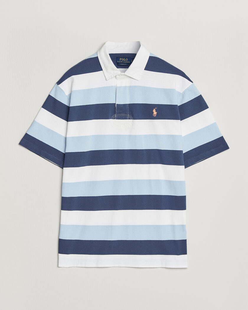Polo Ralph Lauren Block Stripe Polo Office Blue – Blu