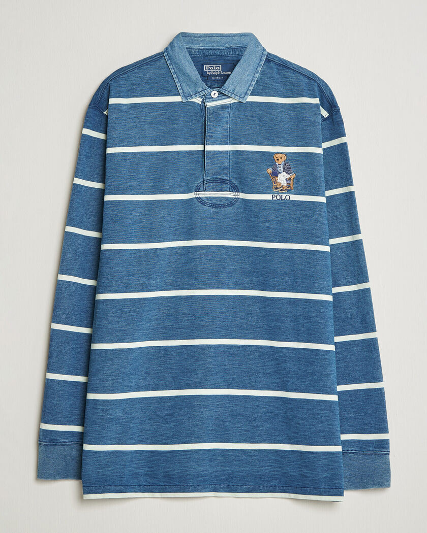 Polo Ralph Lauren Striped Indigo Rugby Newport Bear – Blu
