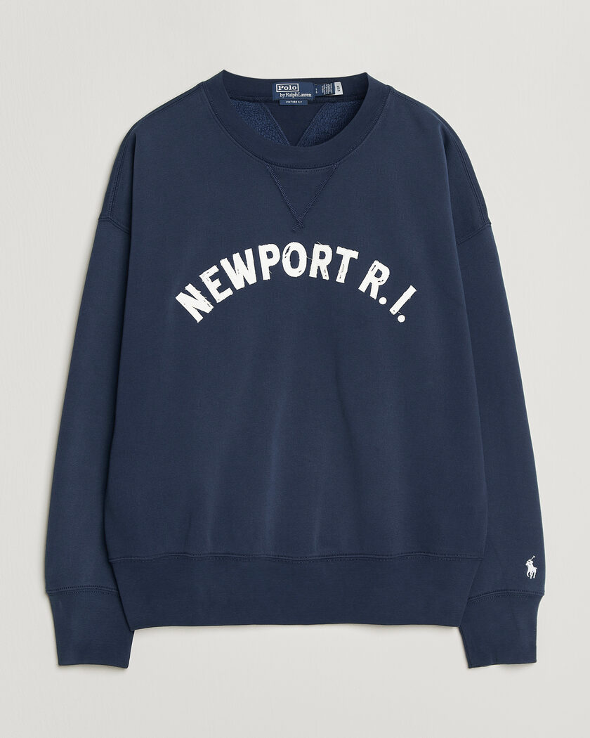 Polo Ralph Lauren RL Printed Sweatshirt Newport Navy – Blu