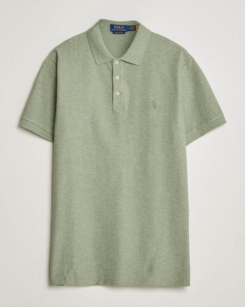 Polo Ralph Lauren Honeycomb Texture Polo Greenery Heather – Verde
