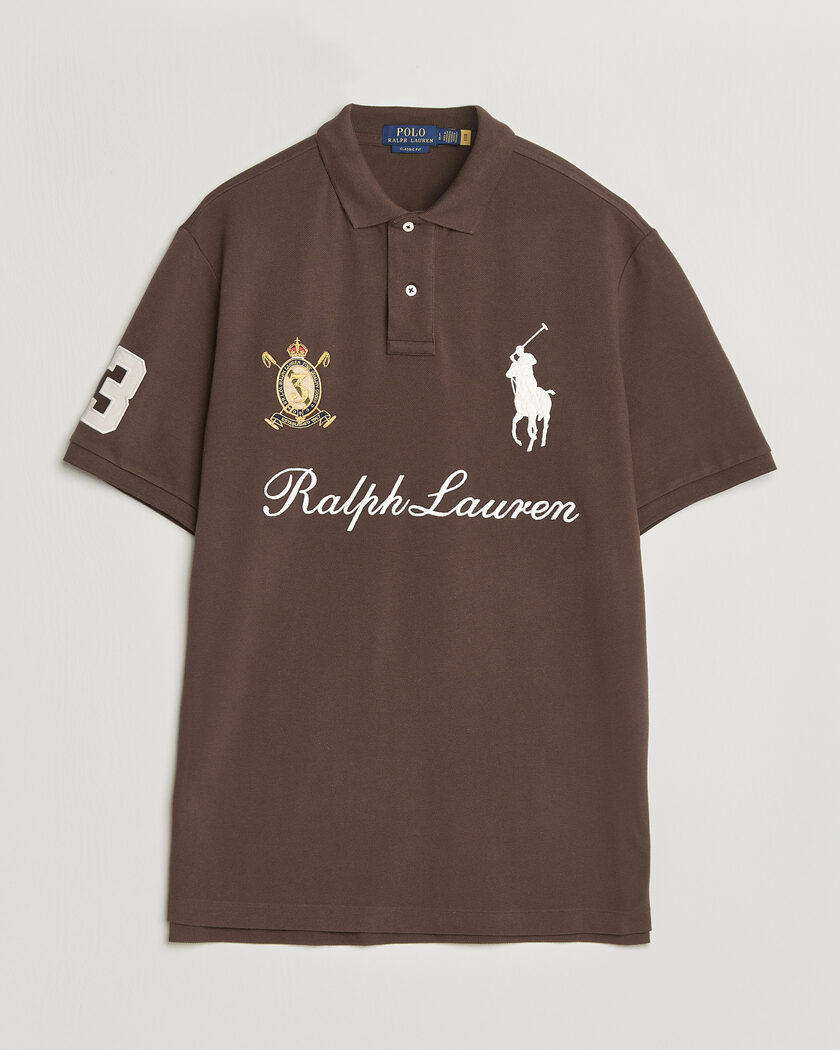 Polo Ralph Lauren Classic Fit Team Polo Nutmeg Brown – Marrone
