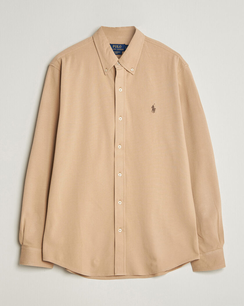 Polo Ralph Lauren Featherweight Mesh Shirt Vintage Khaki – Marrone