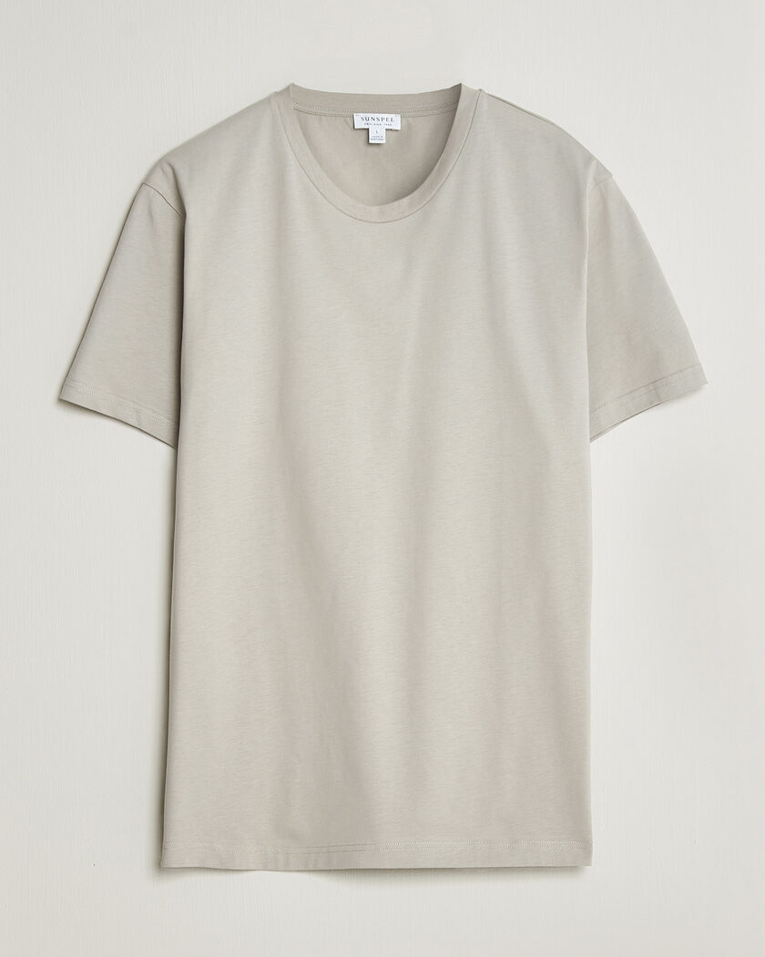 Sunspel Riviera Midweight T-Shirt Ash – Grigio