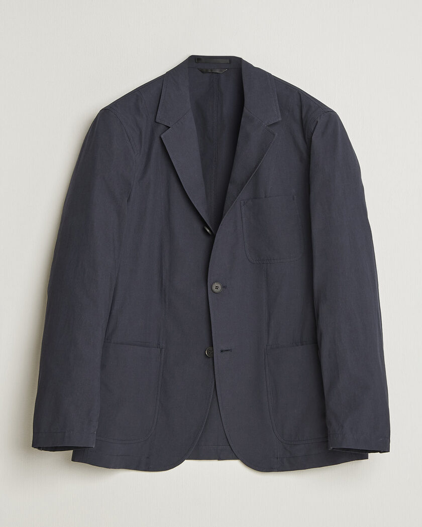 Sunspel Lightweight Poplin Jacket Blazer Navy – Blu