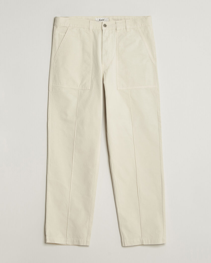 Forét Searcher Fatigue Pants Cloud – Bianco