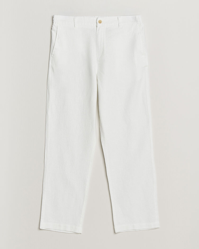 LES DEUX Linen Comfort Suit Pants White – Bianco