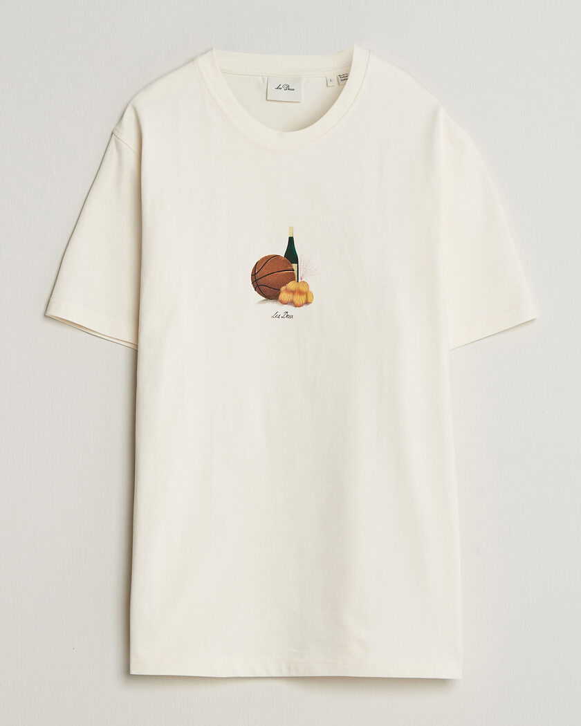 Les Deux Lemons Printed T-Shirt Eggnog White – Bianco