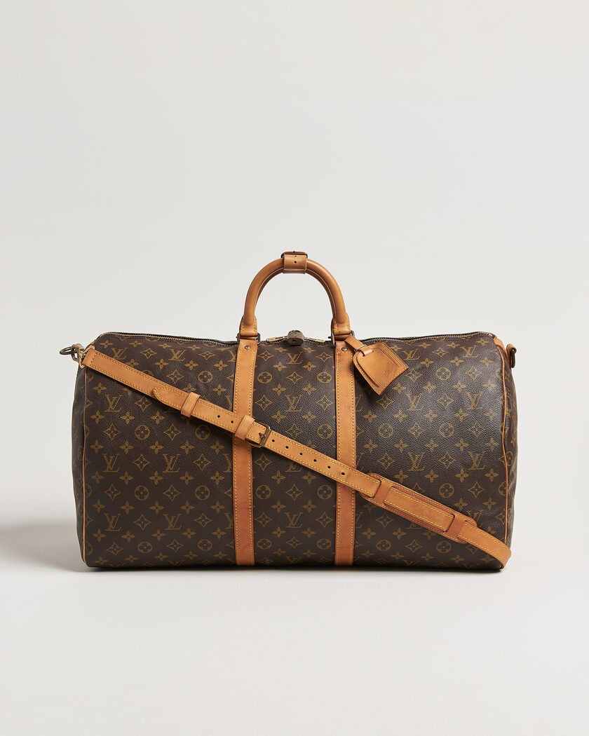 Louis Vuitton Pre-Owned Keepall Bandouliére 55 Monogram – Marrone