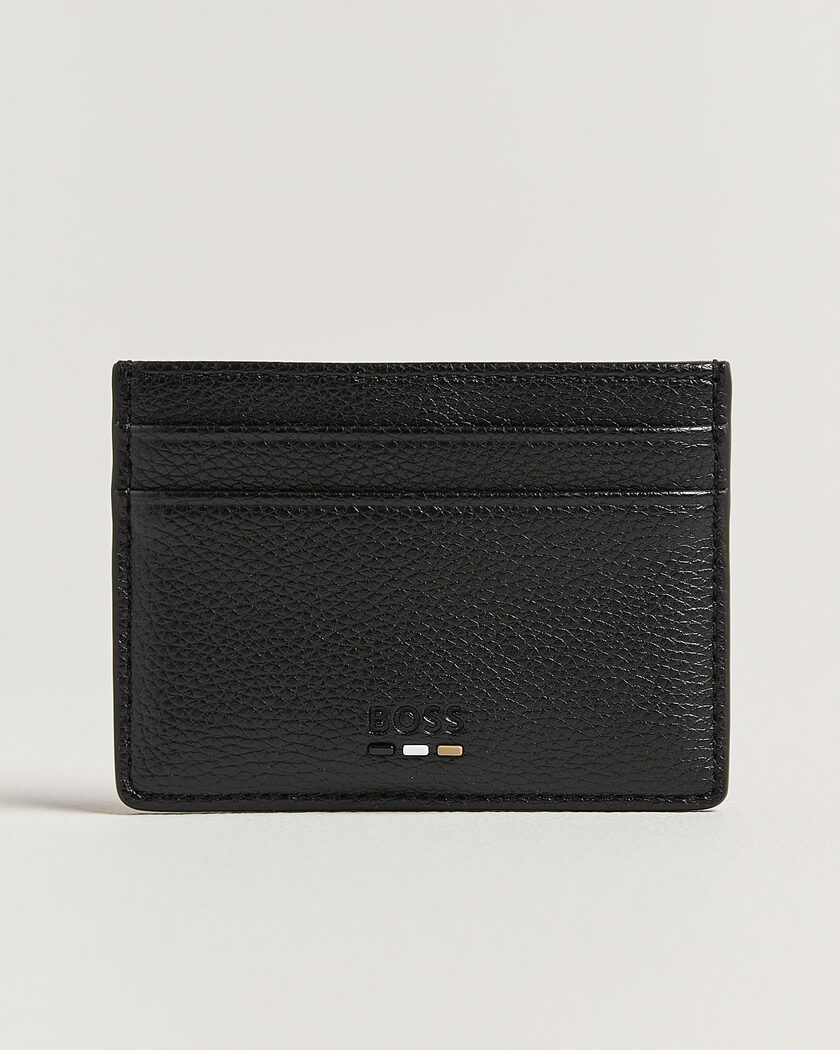 BOSS BLACK Ray Leather Card Holder Black – Nero