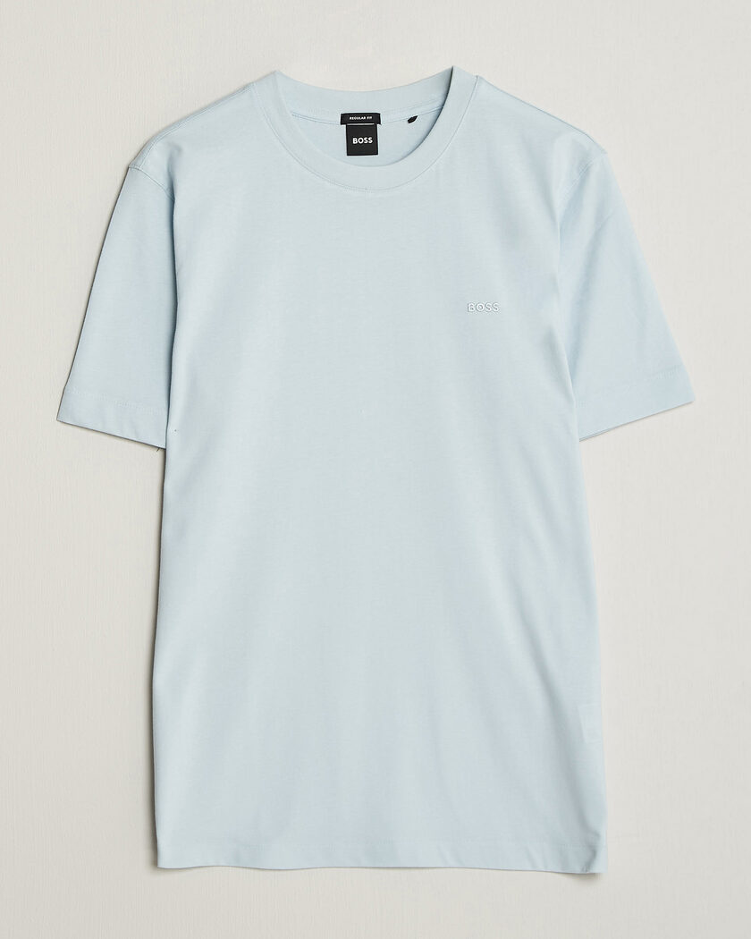 BOSS BLACK Thompson Crew Neck T-Shirt Open Blue – Blu