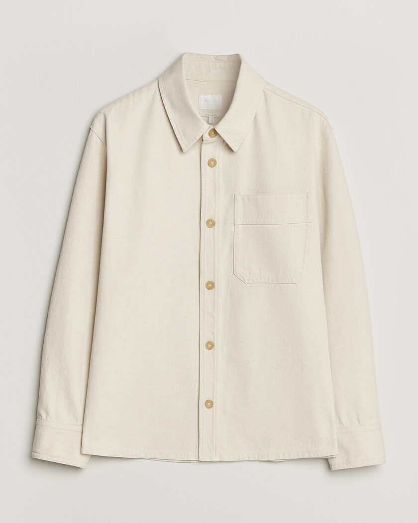 A.P.C. Basile Overshirt Off White – Bianco