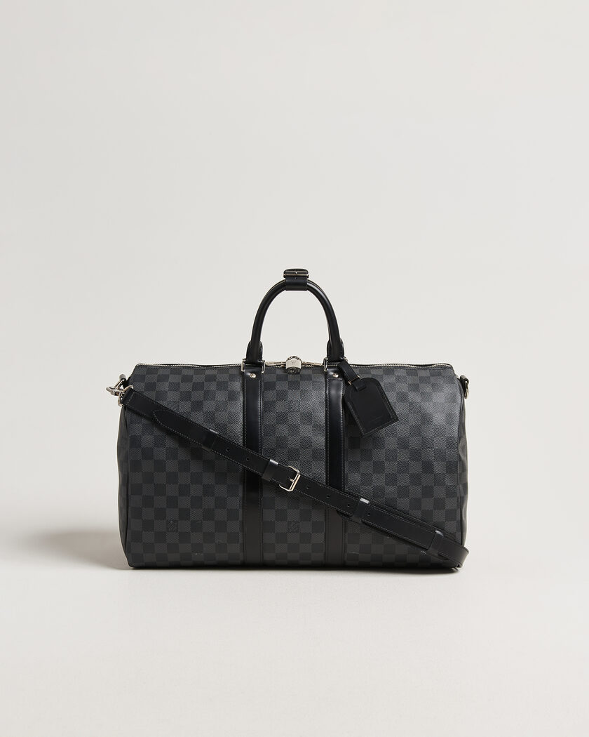 Louis Vuitton Pre-Owned Keepall Bandouliére 45 Damier Graphite – Grigio