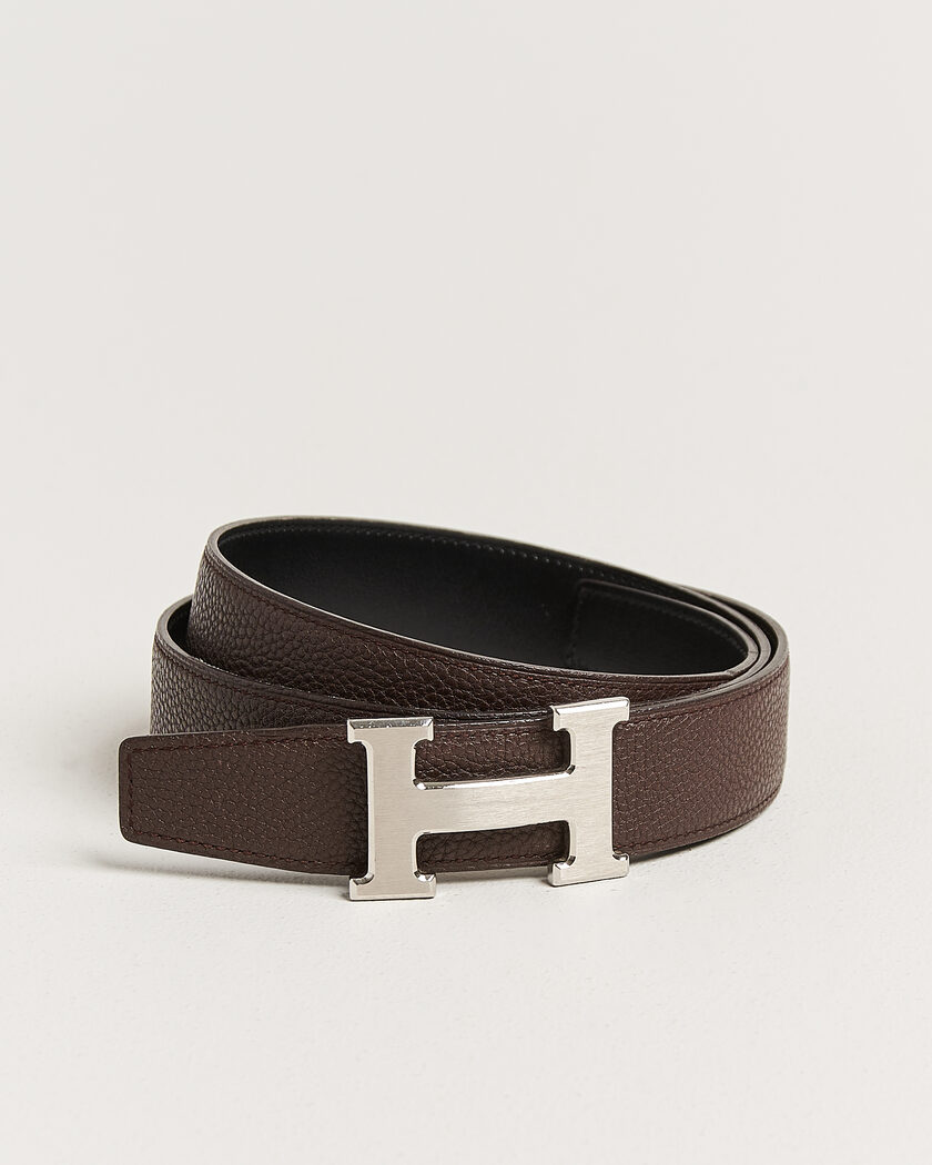 Hermès Pre-Owned Constance Reversible Belt 90 Brown/Black – Marrone