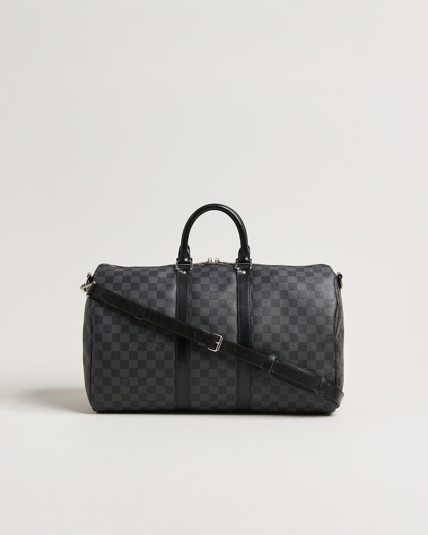 Louis Vuitton Pre-Owned Keepall 45 Bandouliére Damier Graphite – Grigio