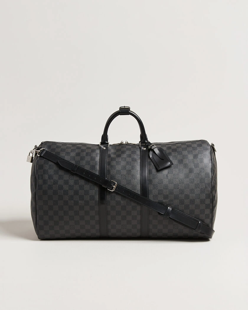 Louis Vuitton Pre-Owned Keepall 55 Bandouliére Damier Graphite – Grigio