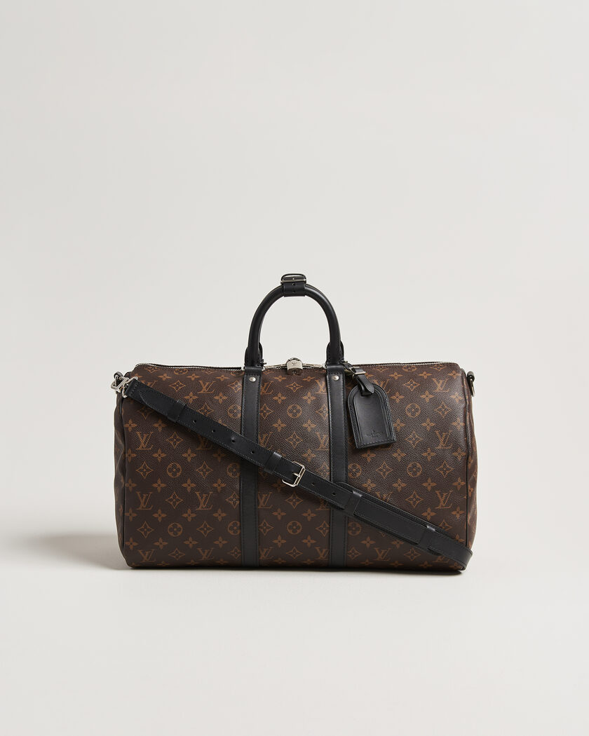 Louis Vuitton Pre-Owned Keepall 45 Bandouliére Monogram Macassar – Marrone