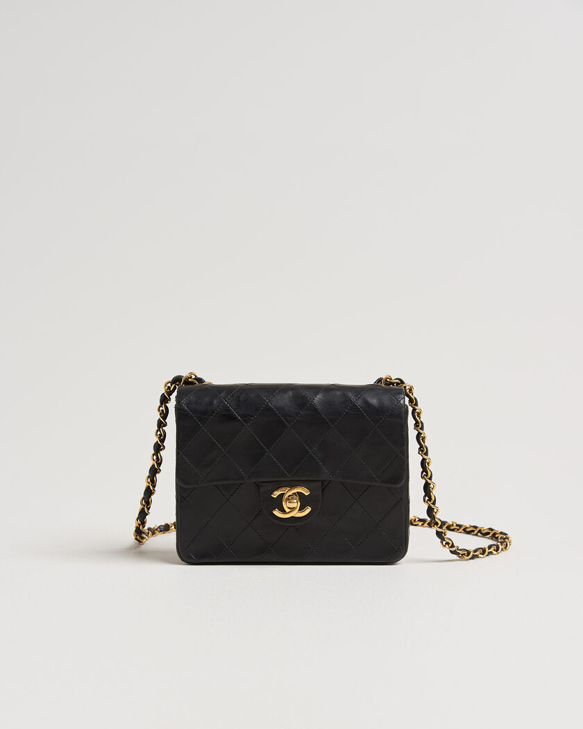 Chanel Pre-Owned Classic Mini Single Flap Square Bag Black – Nero