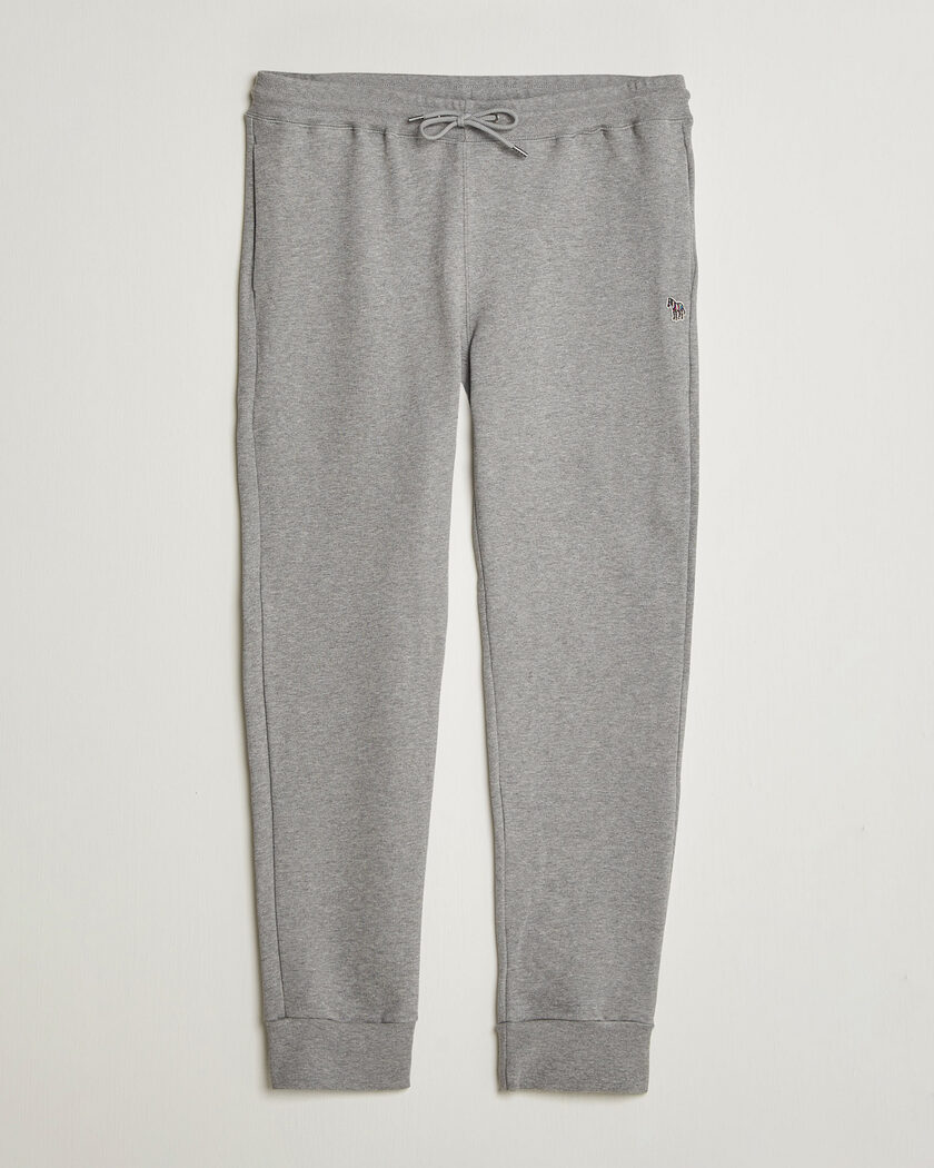 PS Paul Smith Zebra Organic Cotton Sweatpants Grey Melange – Grigio