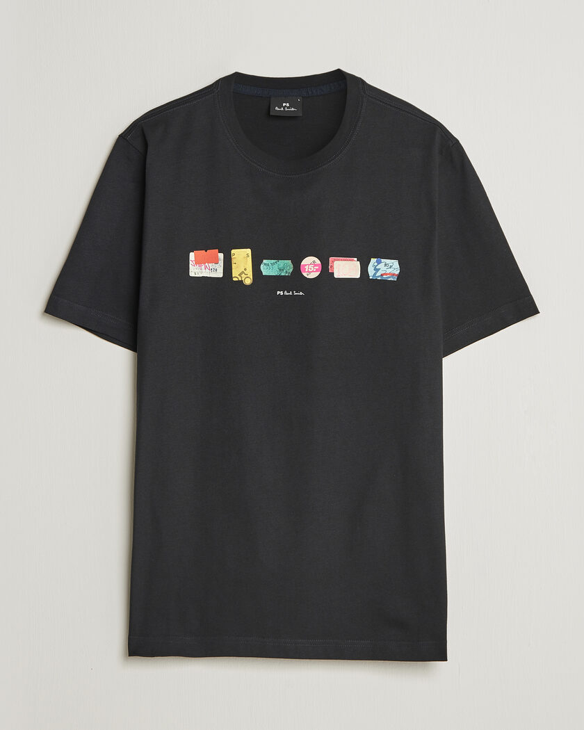 PS Paul Smith In A Row Crew Neck T-Shirt Black – Nero