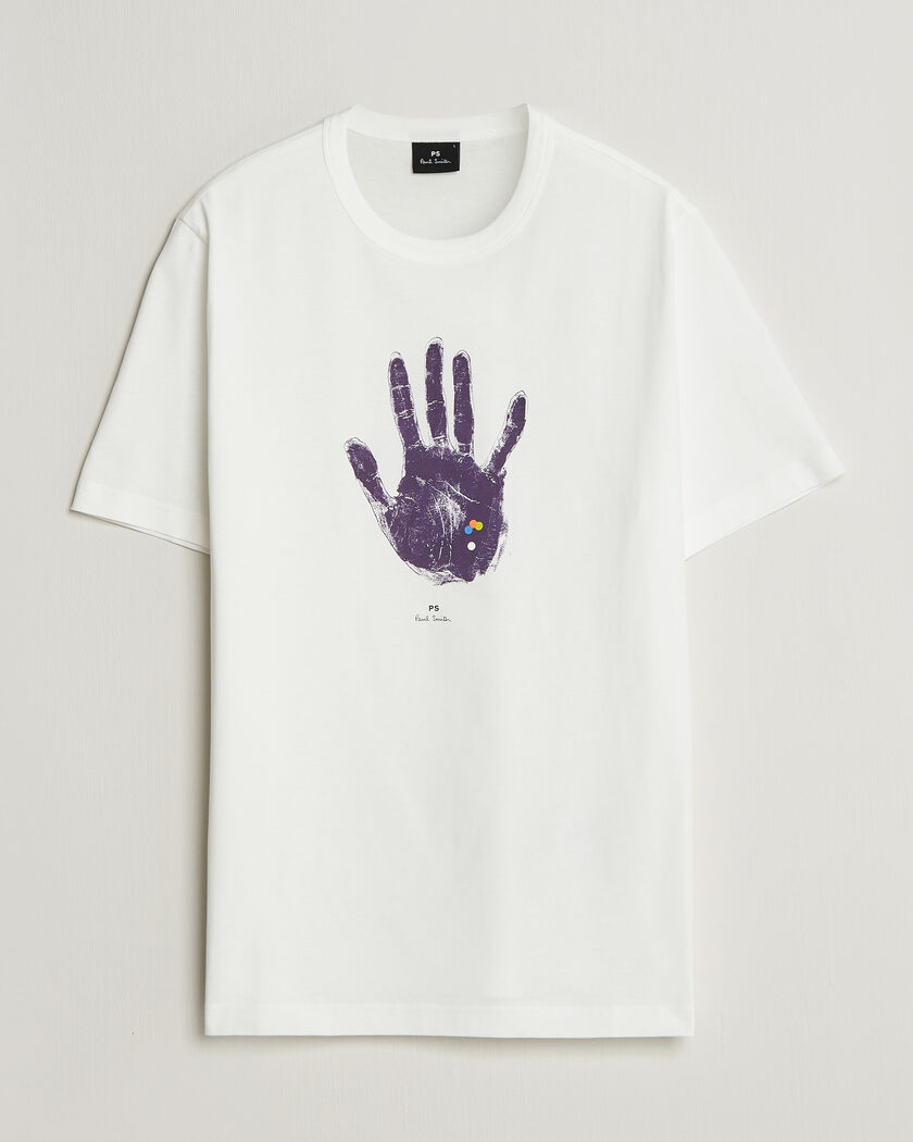 PS Paul Smith Hand Crew Neck T-Shirt White – Bianco