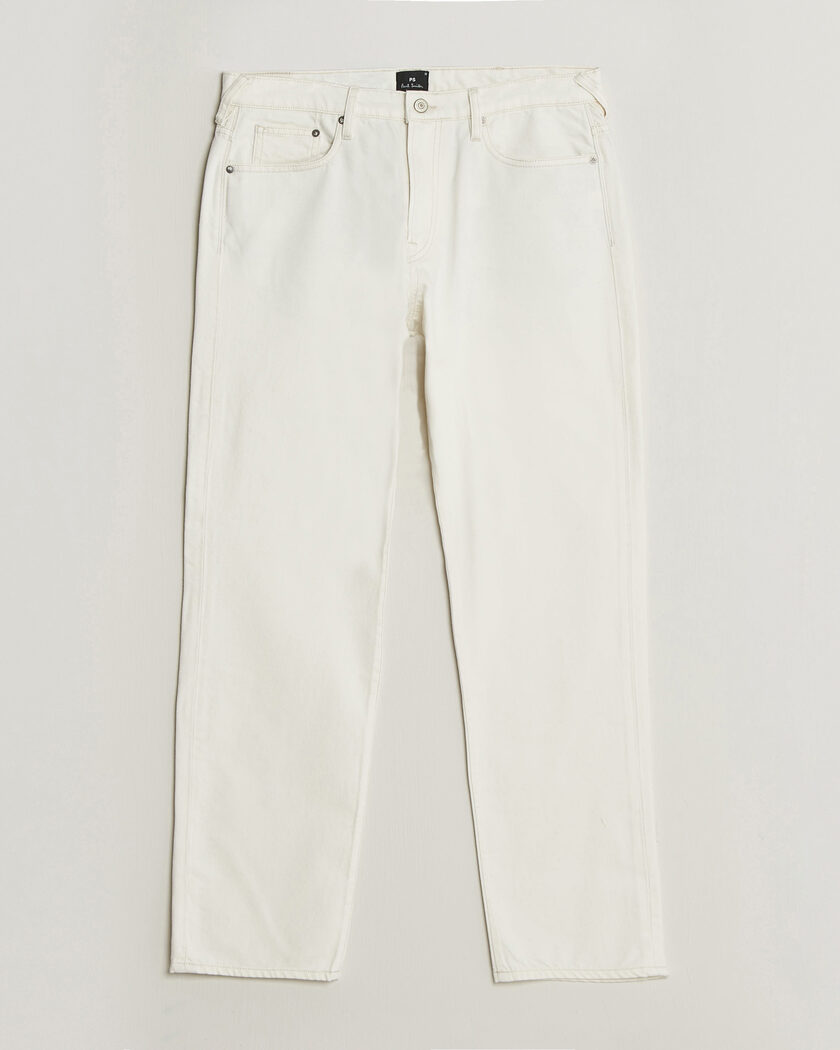 PS Paul Smith Relaxed Tapered Fit Jeans Off White – Bianco