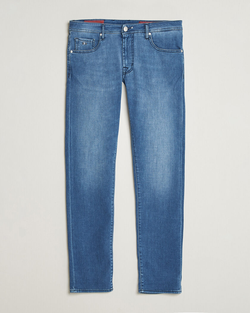 Tramarossa Michelangelo Stretch Relax Jeans Mid Blue – Blu