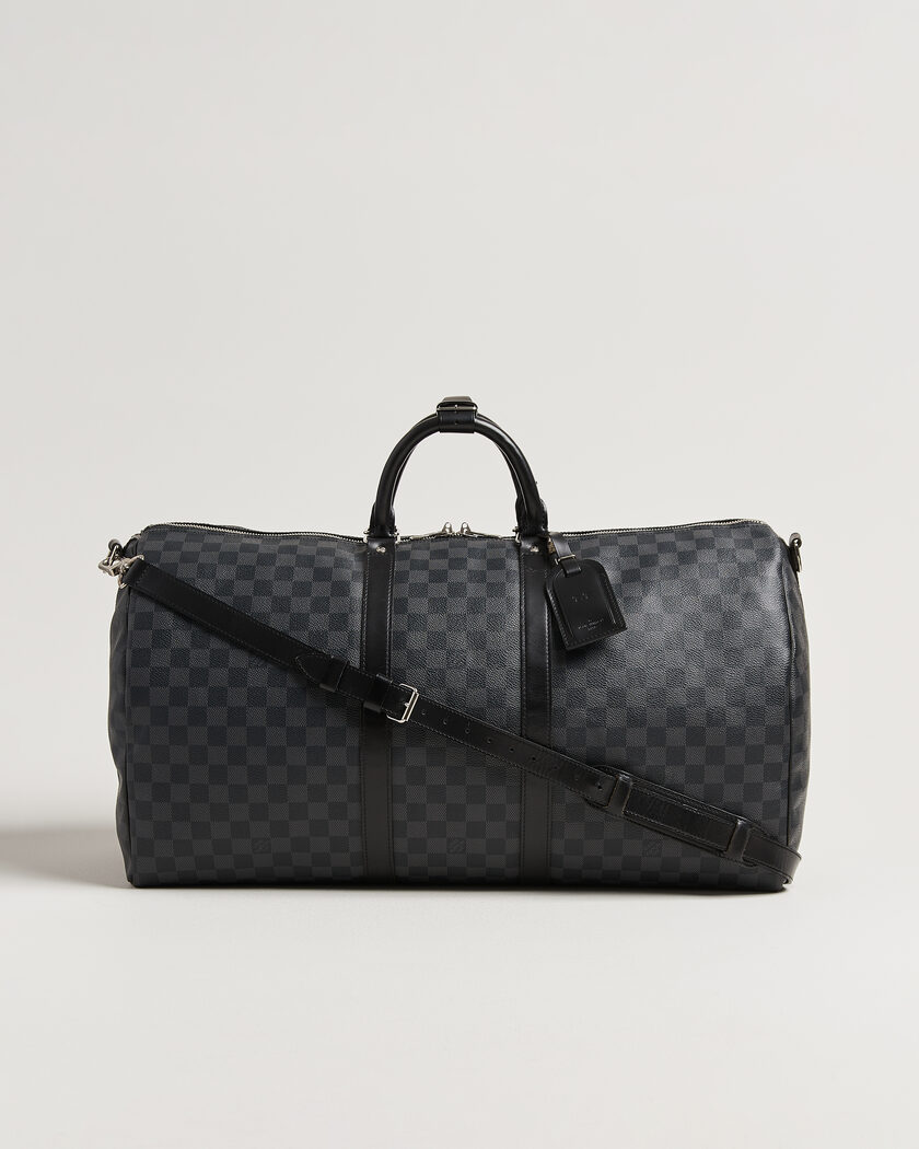 Louis Vuitton Pre-Owned Keepall 55 Bandouliére Damier Graphite – Grigio