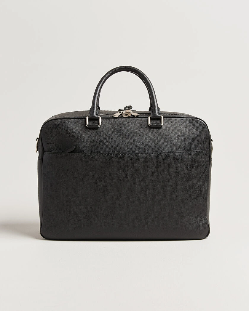 Louis Vuitton Pre-Owned Overnight Bag Taiga Leather Black – Nero