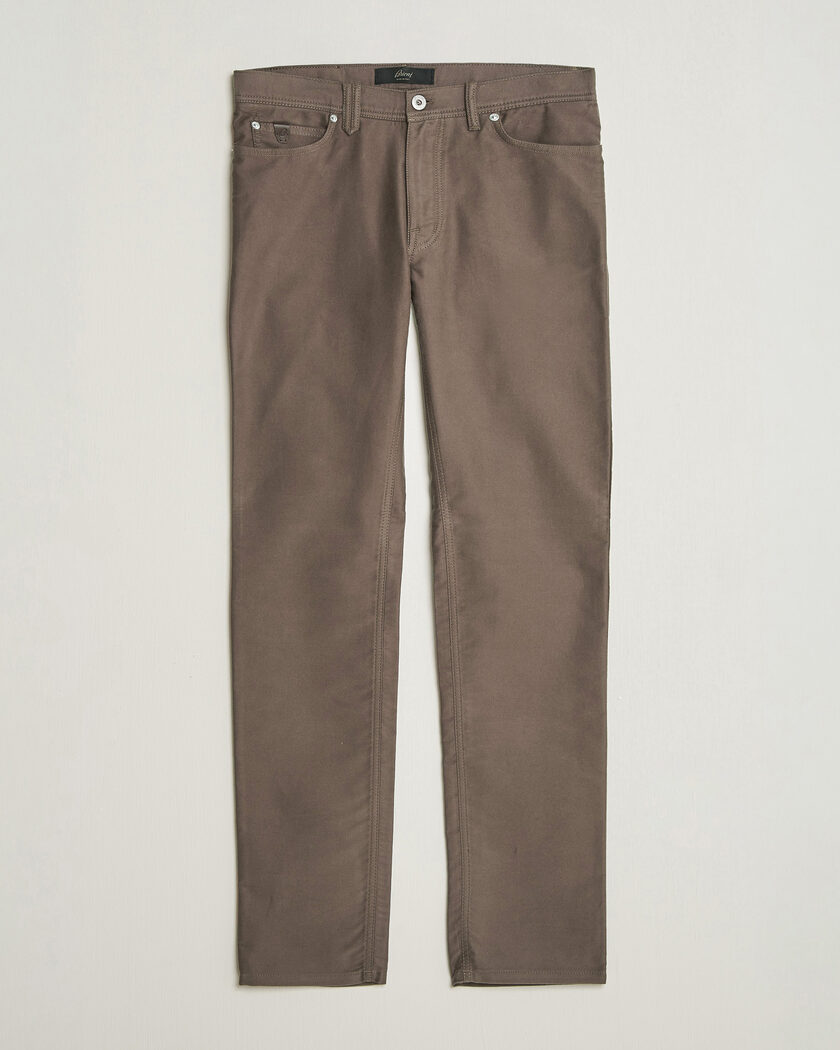 Brioni 5-Pocket Moleskine Pants Grey – Grigio