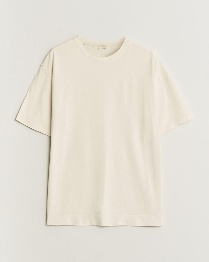 Massimo Alba Nevis Brushed Cotton T-Shirt Soft White – Bianco
