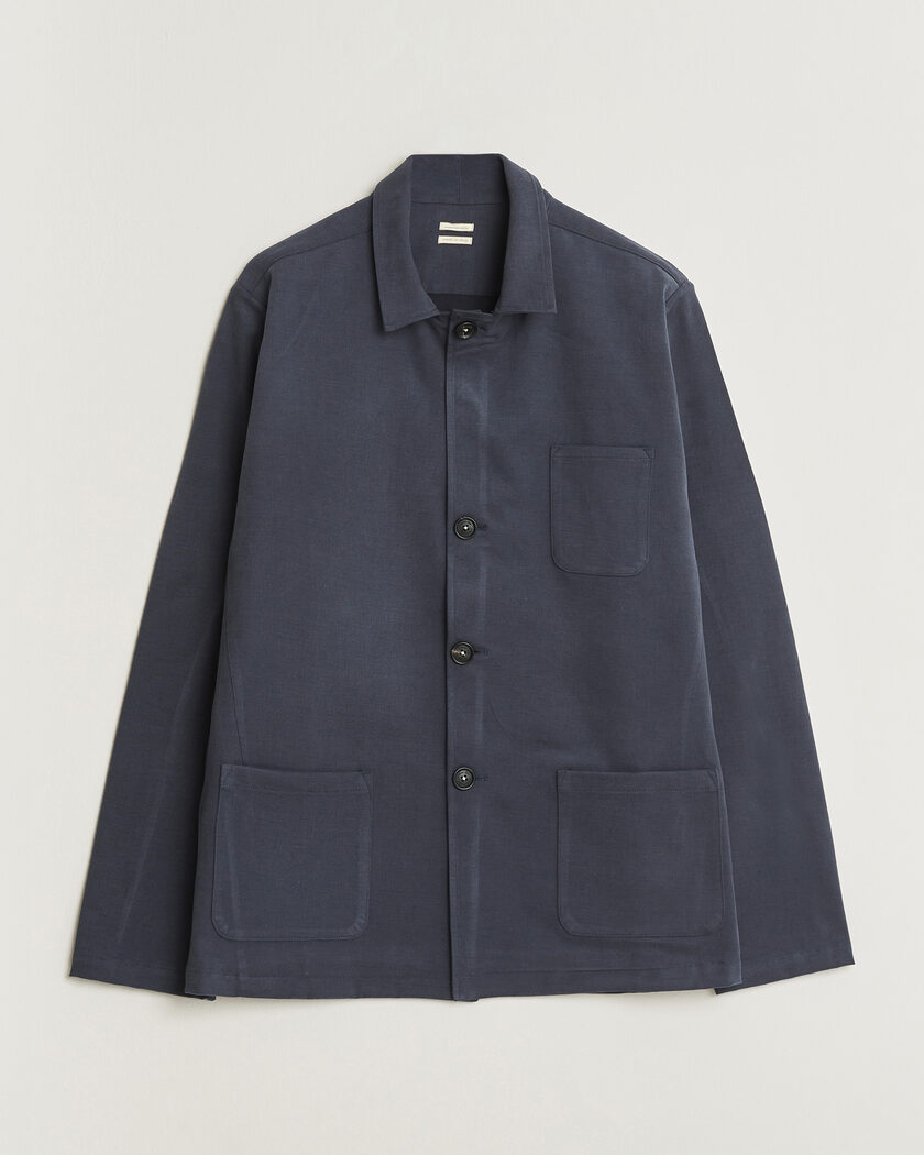 Massimo Alba Florida Brushed Cotton Jacket Navy – Blu