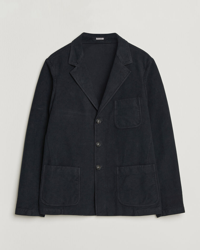 Massimo Alba Baglietto Moleskine Jacket Navy – Blu