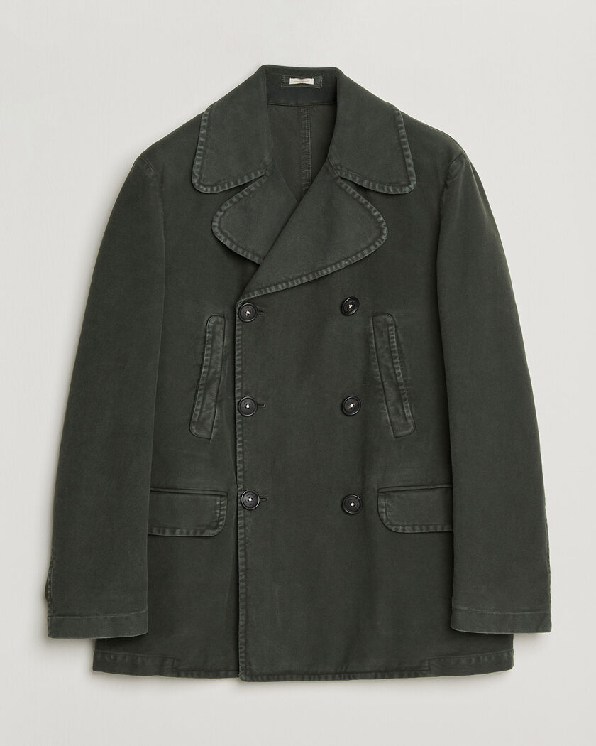 Massimo Alba Moleskine Peacoat  Forest Night – Verde