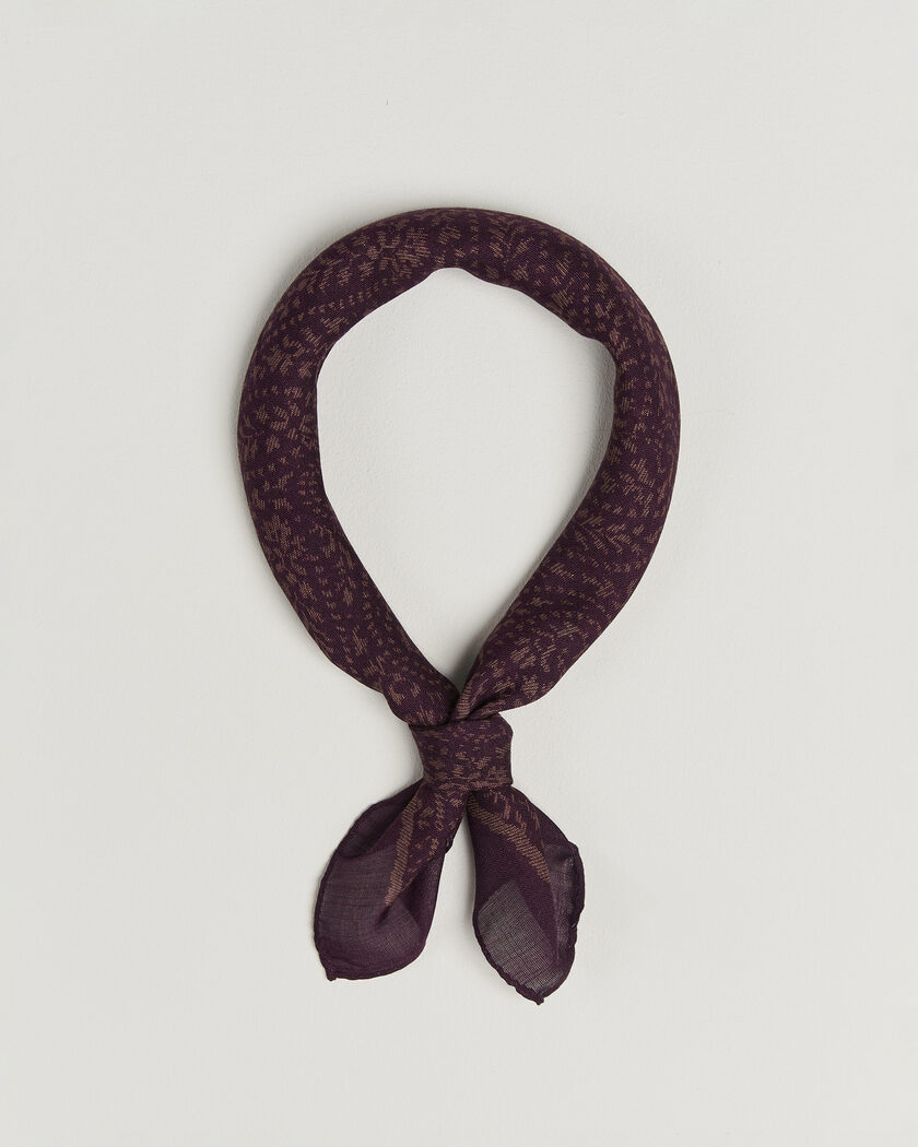 Massimo Alba Cashmere/Silk Bandana Burgundy – Rosso