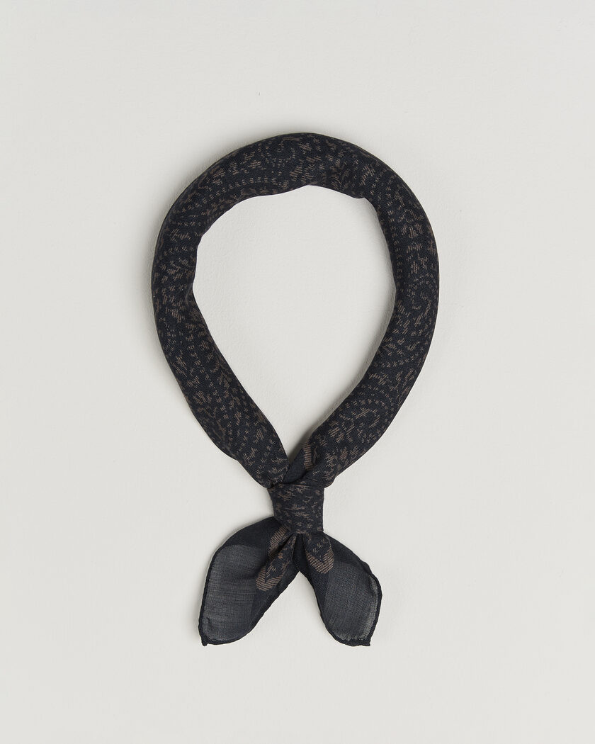 Massimo Alba Cashmere/Silk Bandana Navy – Blu