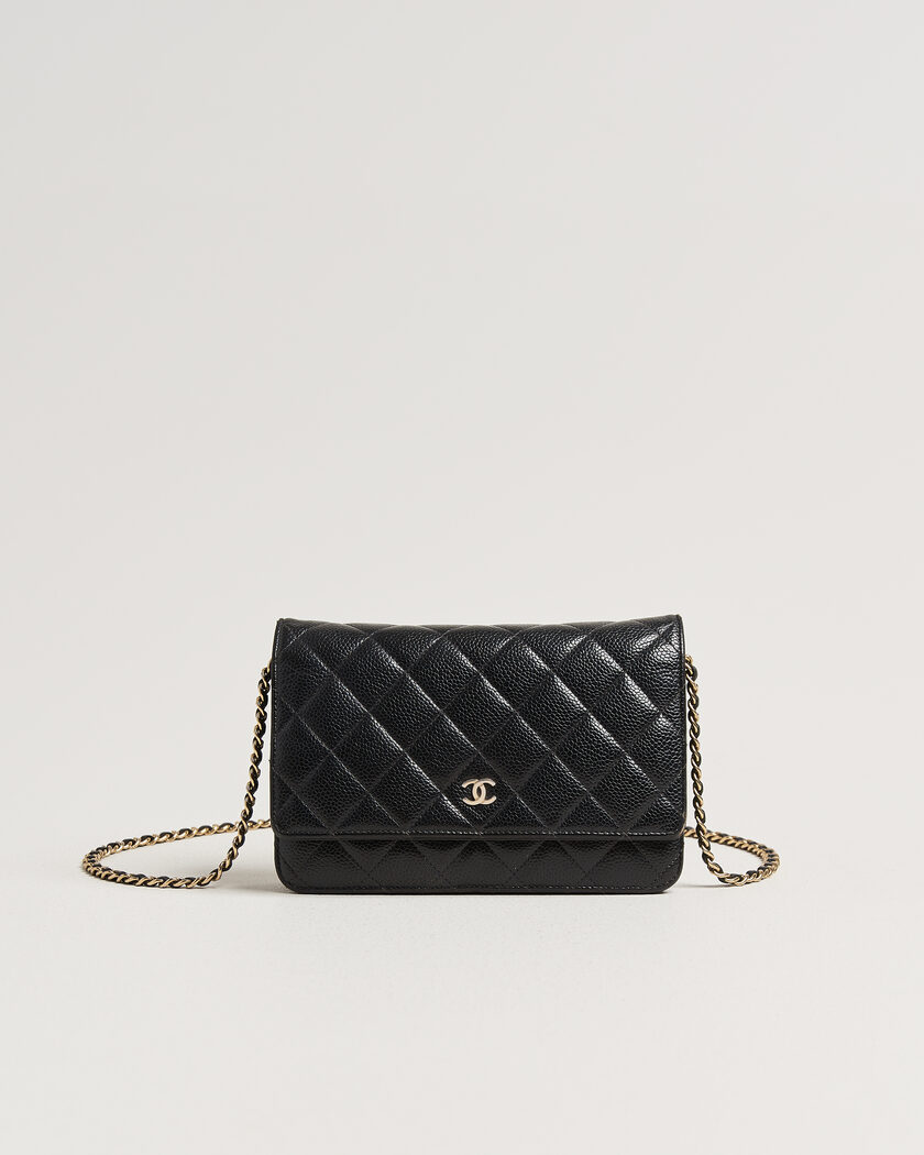 Chanel Pre-Owned Wallet On Chain Caviar Leather Black – Nero