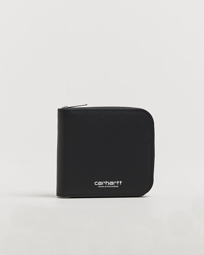 Carhartt WIP Leather Zip Wallet Black – Nero