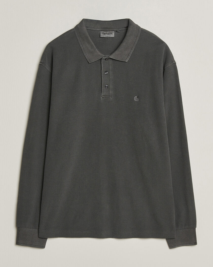 Carhartt WIP Long Sleeve Waffle Rugby Shirt Black – Nero