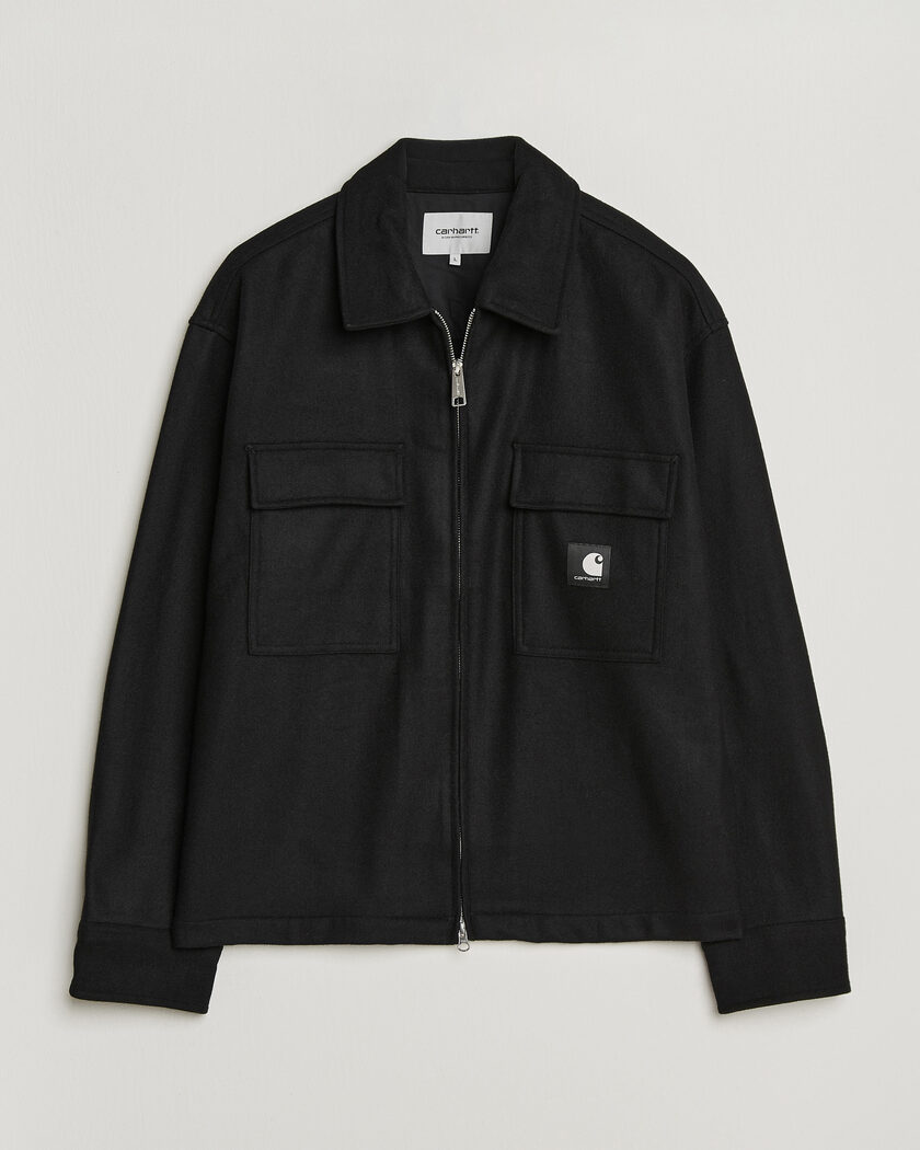 Carhartt WIP Atoka Wool Zip Shirt Jacket Black – Nero
