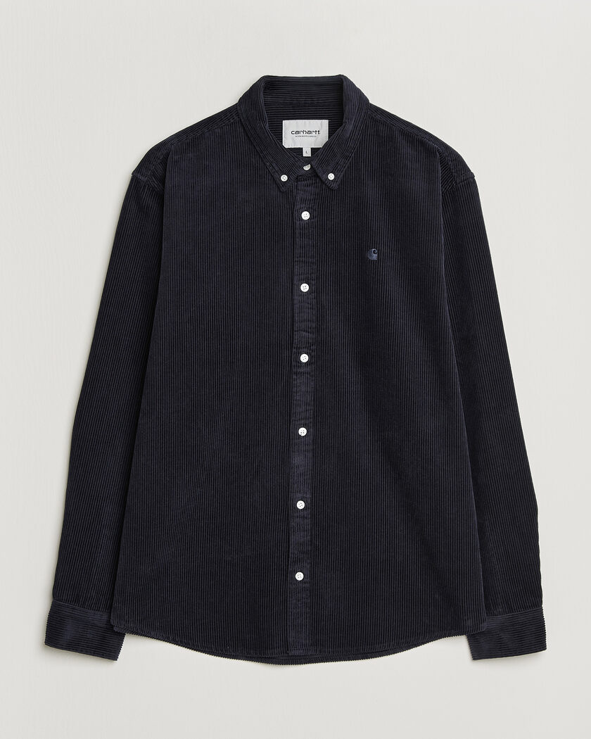 Carhartt WIP Madison Cord Shirt Dark Navy – Blu