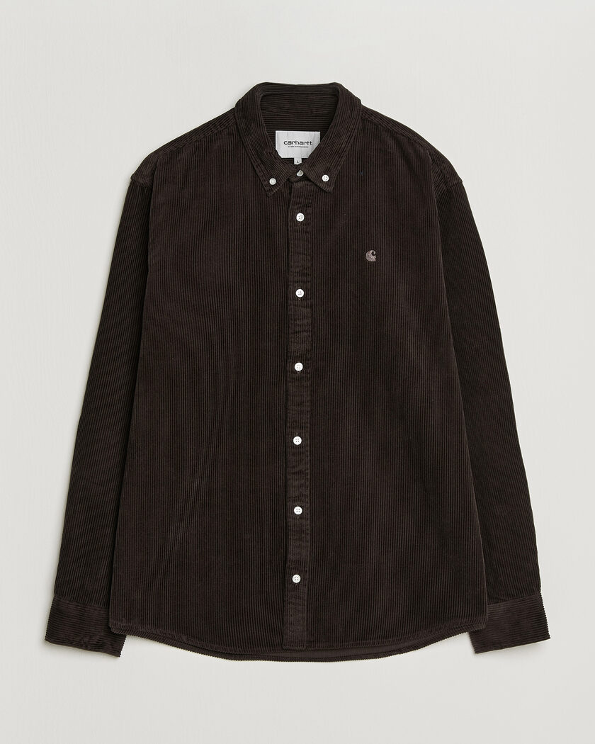 Carhartt WIP Madison Cord Shirt Tobacco – Marrone